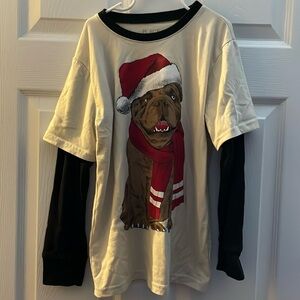 Santa pup shirt